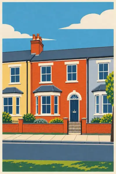 The Terrace painted as Screenprint 1962